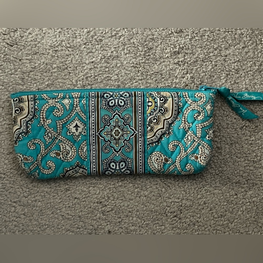 “Vera Bradley” Make-Up Case or Case for Brushes: 9” x 4”